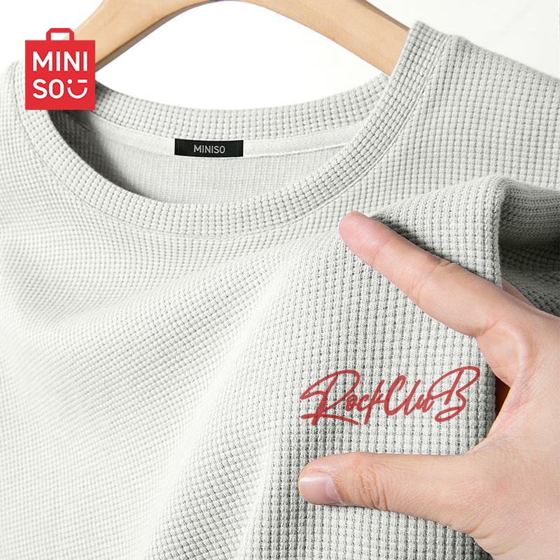MINISO Men s Casual Short Sleeve T-Shirt 4XL