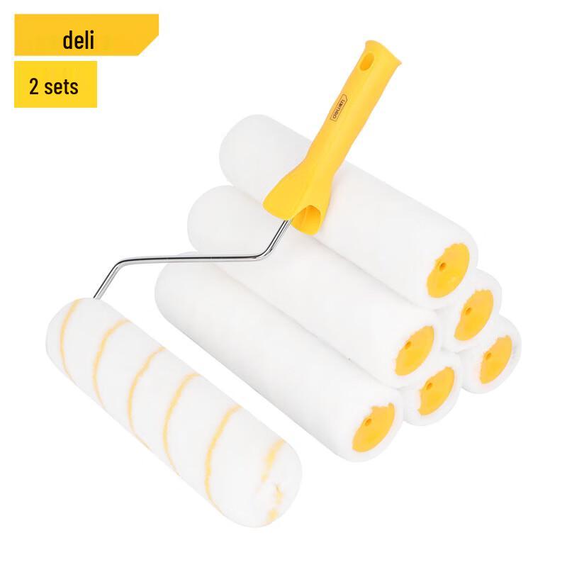 Deli 9-inch Paint Roller & 5 Wool Refills Kit 9-inch