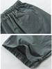 Summer Men's Casual Solid Color Shorts, Cotton and Linen Lace Up Leg Buckle Men's Pants