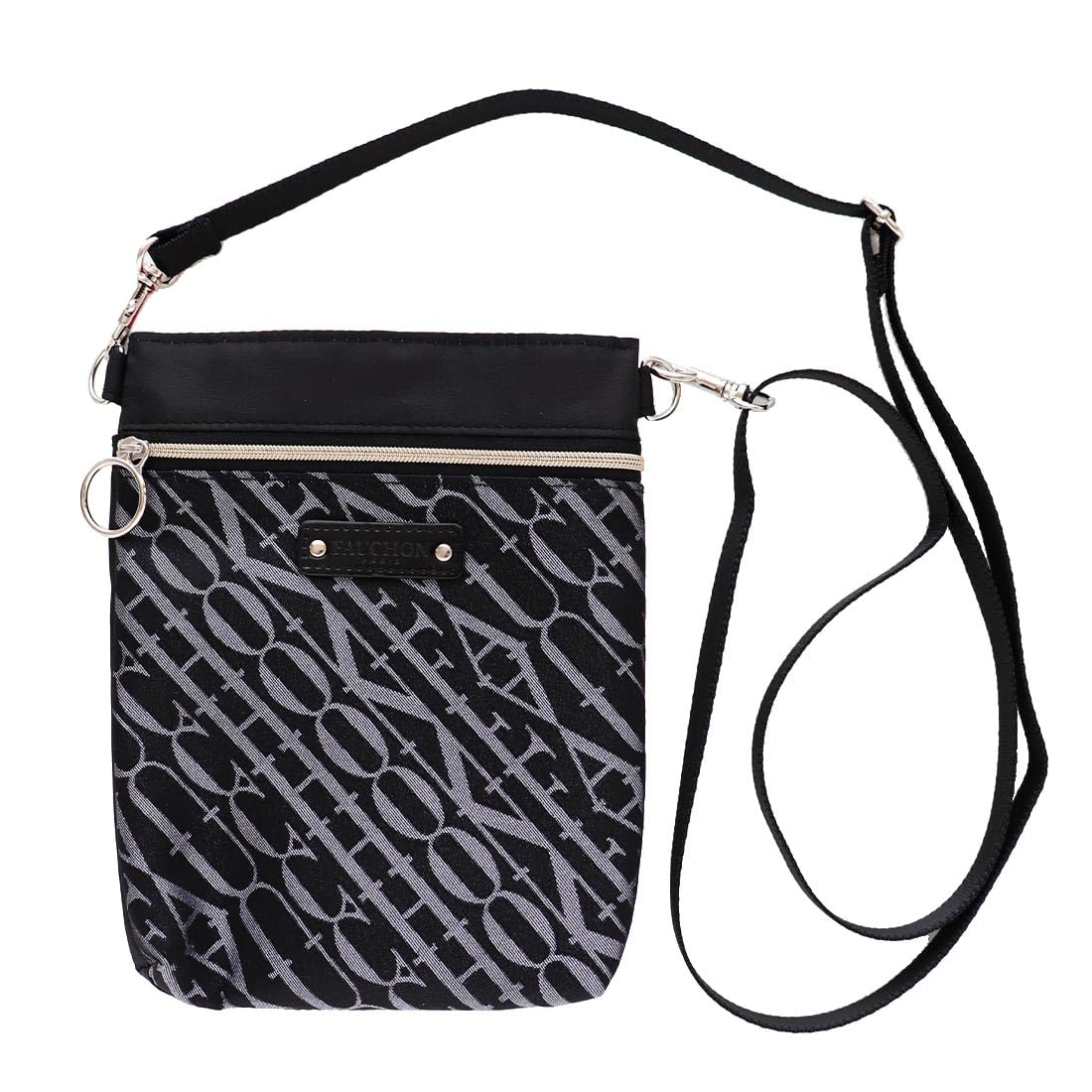 Сумка FAUCHON Pocket Plus через плечо с карманом для смартфона, Серебристая, Женская сумка, 000567-0001-02
