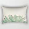 30*50cm Tropische Blume Pflanzenmuster Gedruckter Dekorativer Kissenbezug Schlafzimmer Wohnzimmer Zuhause Rechteckiger Kissenbezug Kissen