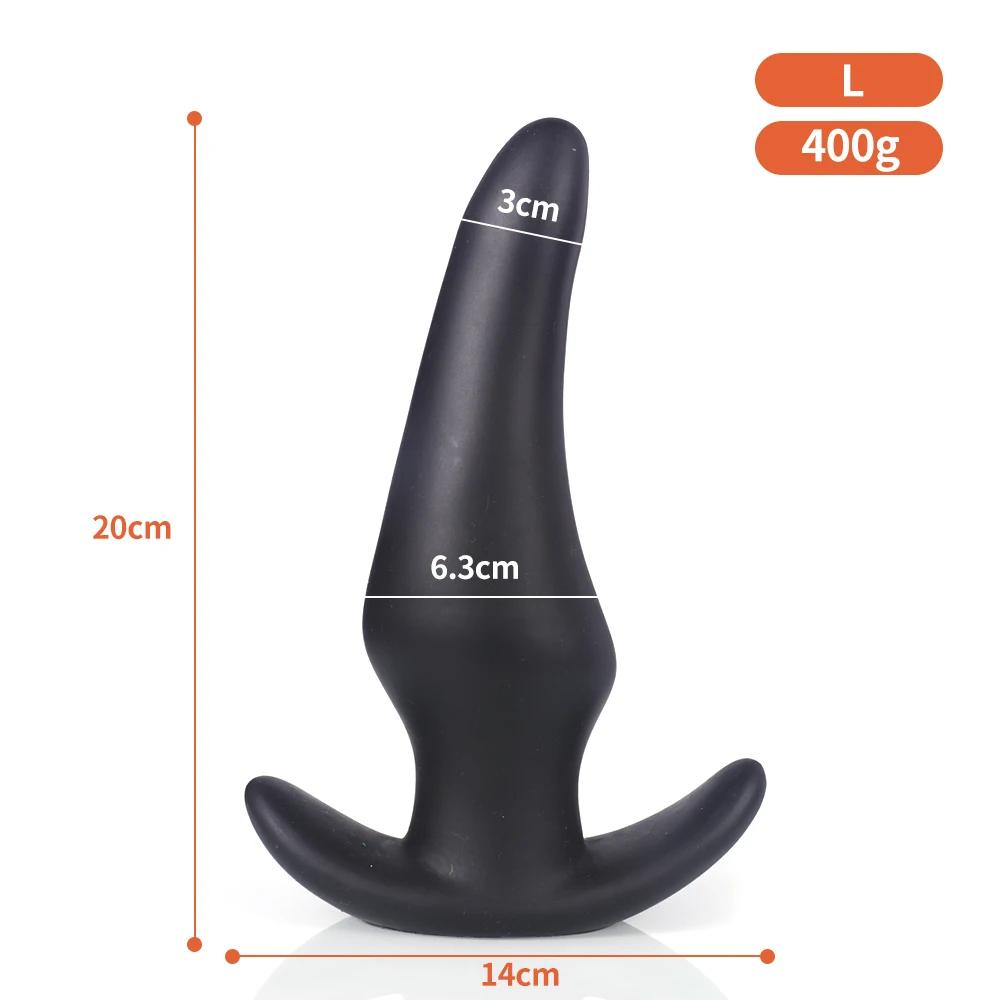 Ultra-Soft Body-Safe Liquid Silicone Anal Plug | Anti-Drop Design for Prostate Massage & Anal Training | Comfort Fit Large Size