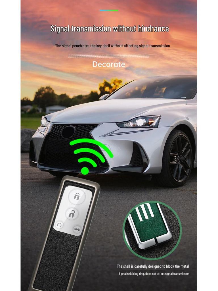 Compatible BYD G5 Car Key Case Cover (2016-2018 Models), High-End Suri Metal Shell.