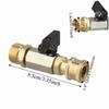1/4" Quick Connector Power Washer Hose Switch Brass Ball Valve Hose Switch  Gardening