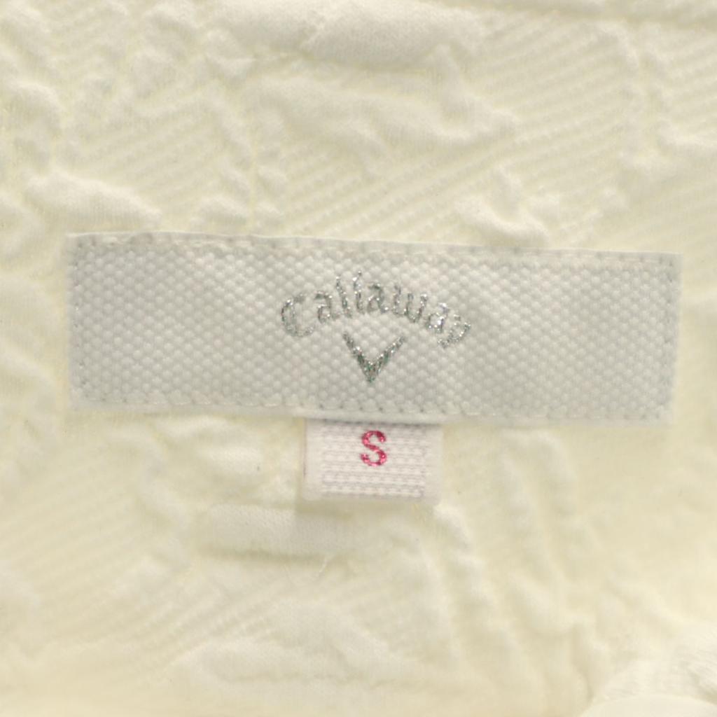 Callaway Overall Handle Golf Jacquard Mini Skirt S White Stretch Women Used