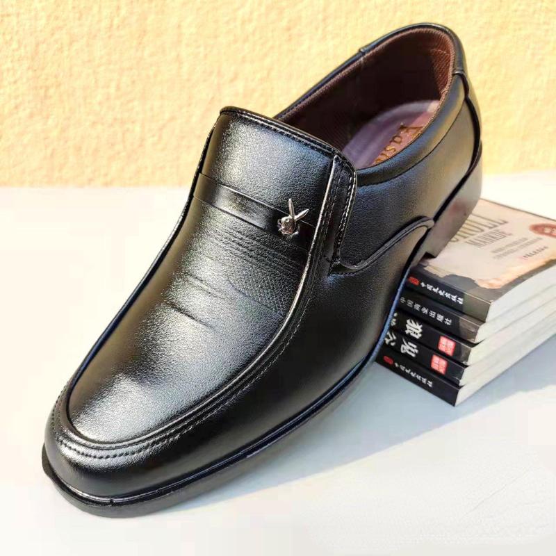 Brand Men Leather Formal Business Shoes Male Office Work Flat Shoes Oxford Breathable Party Wedding Anniversary Shoe 2024 New
