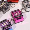 Retro Mini Slot Machine Keychain Game Winning Best Friend Gift Toy Key Holder Coin Games Console Creative Casino Model