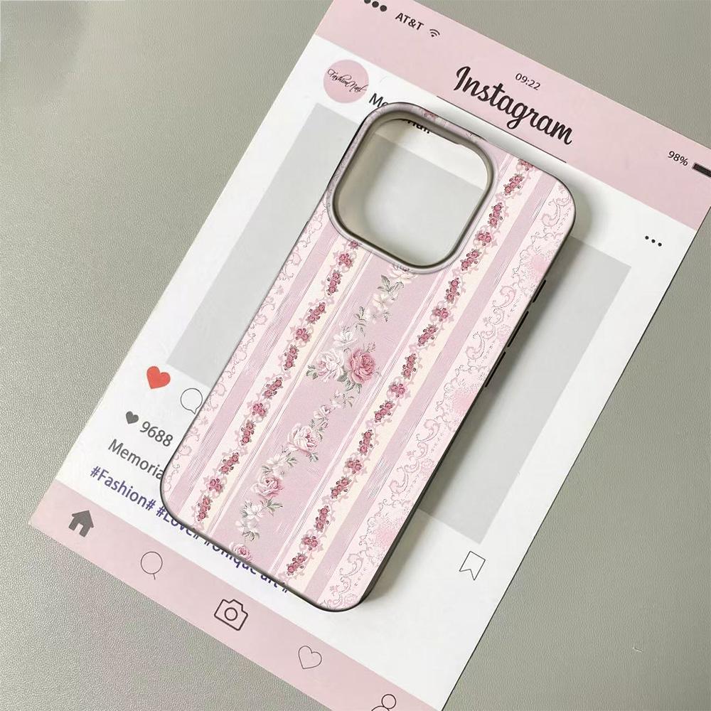 Lace Flower Phone Case For IPhone 11Pro 13 15 PIus 14 12Pro 16 17 Pro Max Case 17Air Case Clear Soft Shockproof Cover Cases