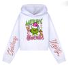 Kids' Casual Fashion Christmas Printed Long Sleeve Hooded Sweatshirt (No Drawstring)
