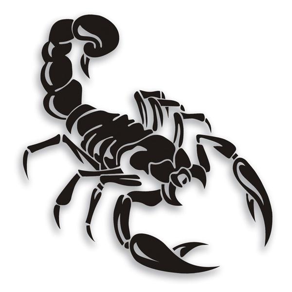 

Waterproof Sunproof 3d Scorpion Car Stickers For Long-lasting Car Styling чёрный