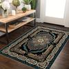 Vintage Persian Area Rug Traditional Oriental Floral Medallion Print NonSlip Floor Mat for Living Room Bedroom Luxury Home Decor