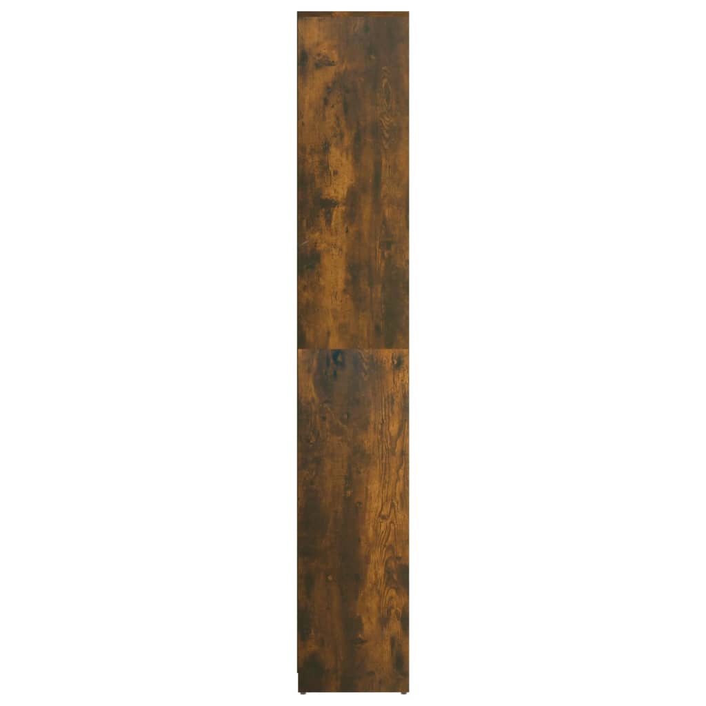 Vidaxl Bathroom Cabinet, Smoked Oak, 30X30X183.5 Cm