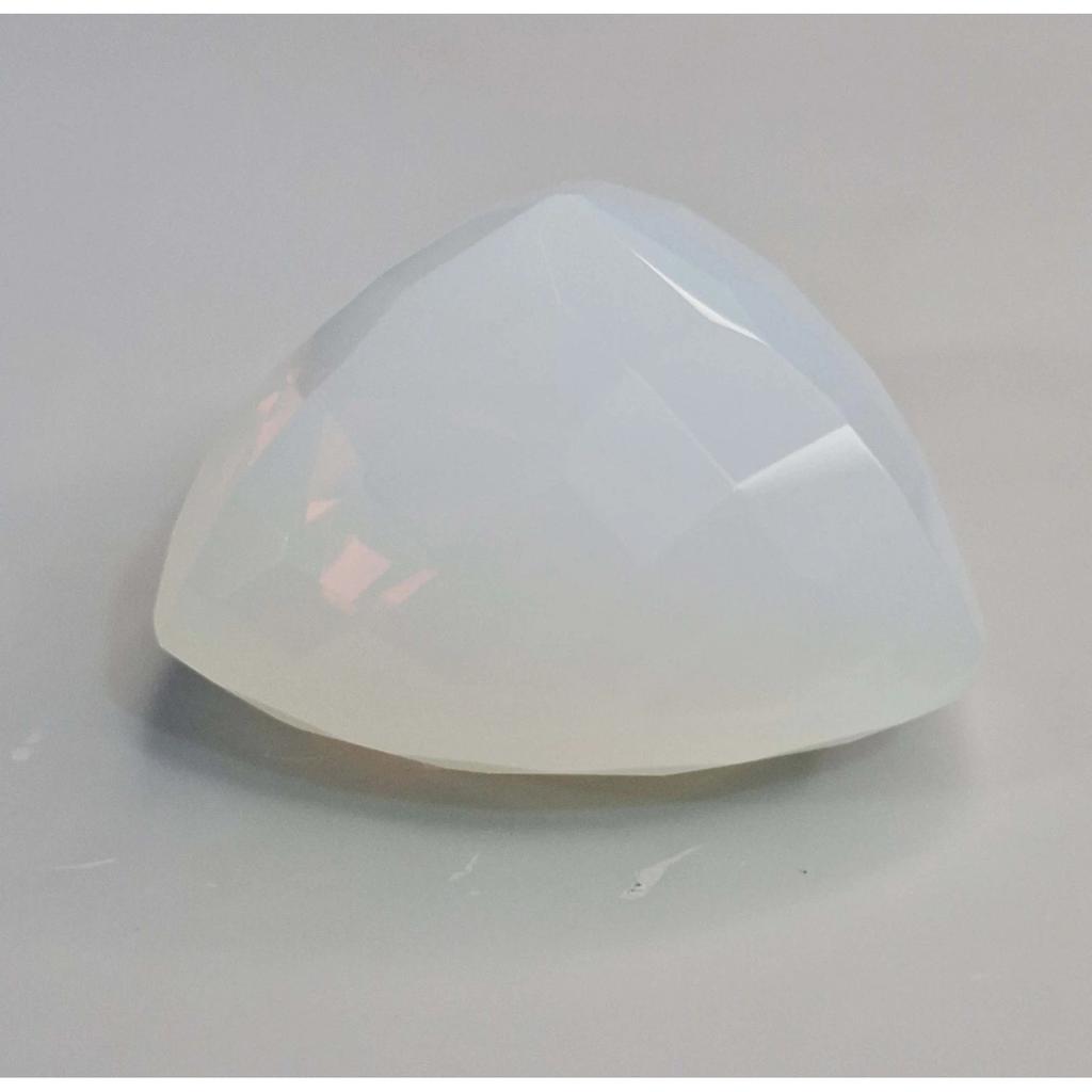 Natural Welo Opal White Trillion Cut 66-68 Ct Beautiful Certified Gemstone