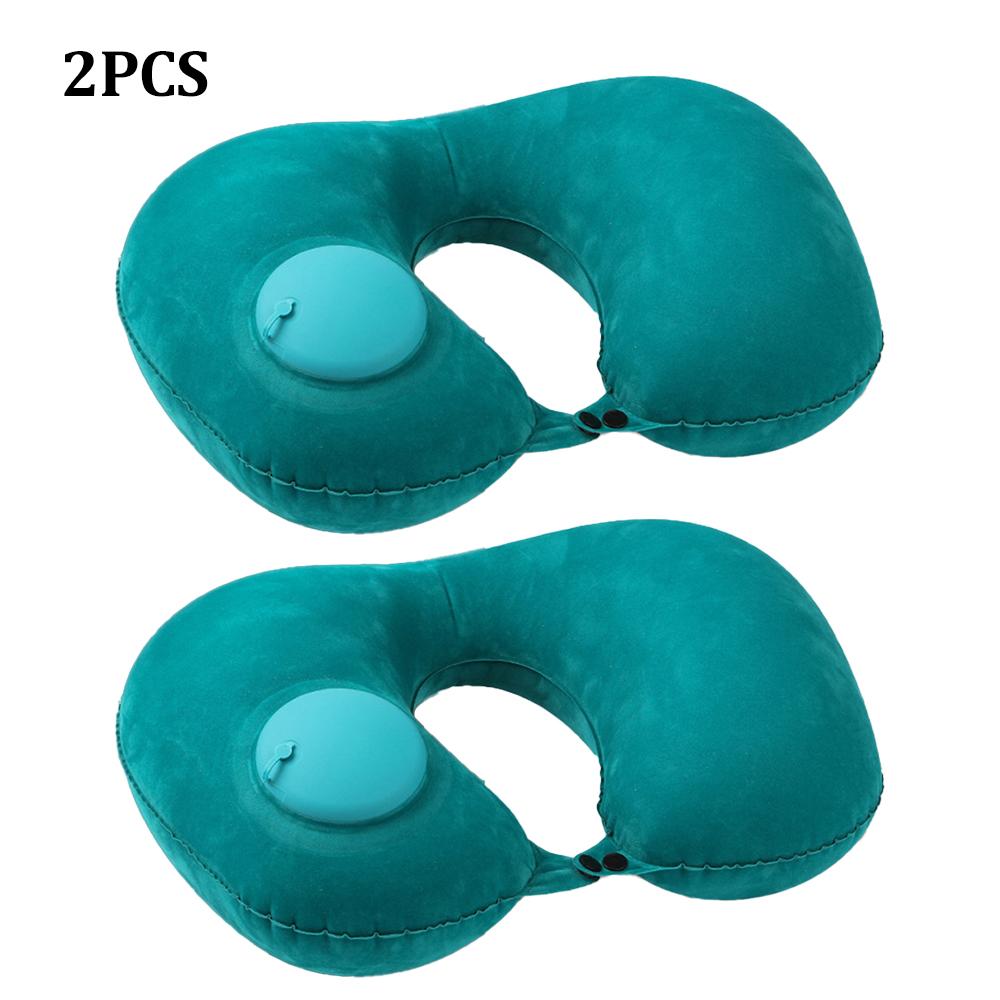 2pcs Inflatable Neck Pillow for Traveling Blow Up Neck Pillows for Air Travel Travel Pillows Inflatable U-shaped Pillow