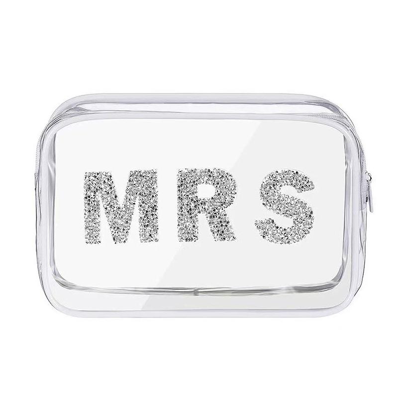 

Transparent Bridal Makeup Bag Single Party Wedding Bride Shower Cross-Border Pvc Storage Organizer For Women Home Use B