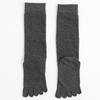 Open Toe Calf Socks For Women Ladies Girls Long Solid Color Five Finger Cotton Sock Spring Autumn 5 Toed Warm Knee Sock Fashions