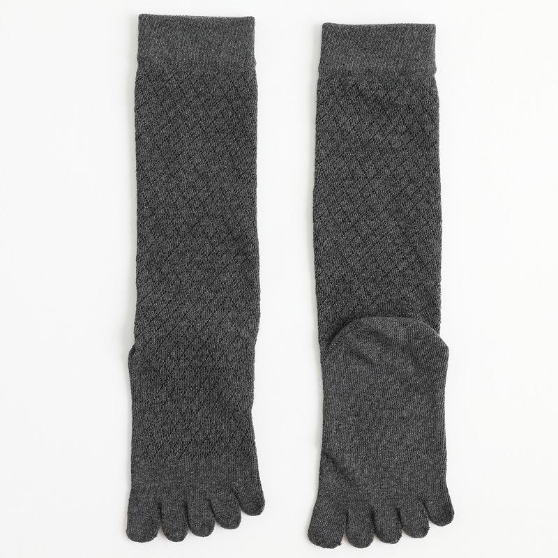 Open Toe Calf Socks For Women Ladies Girls Long Solid Color Five Finger Cotton Sock Spring Autumn 5 Toed Warm Knee Sock Fashions