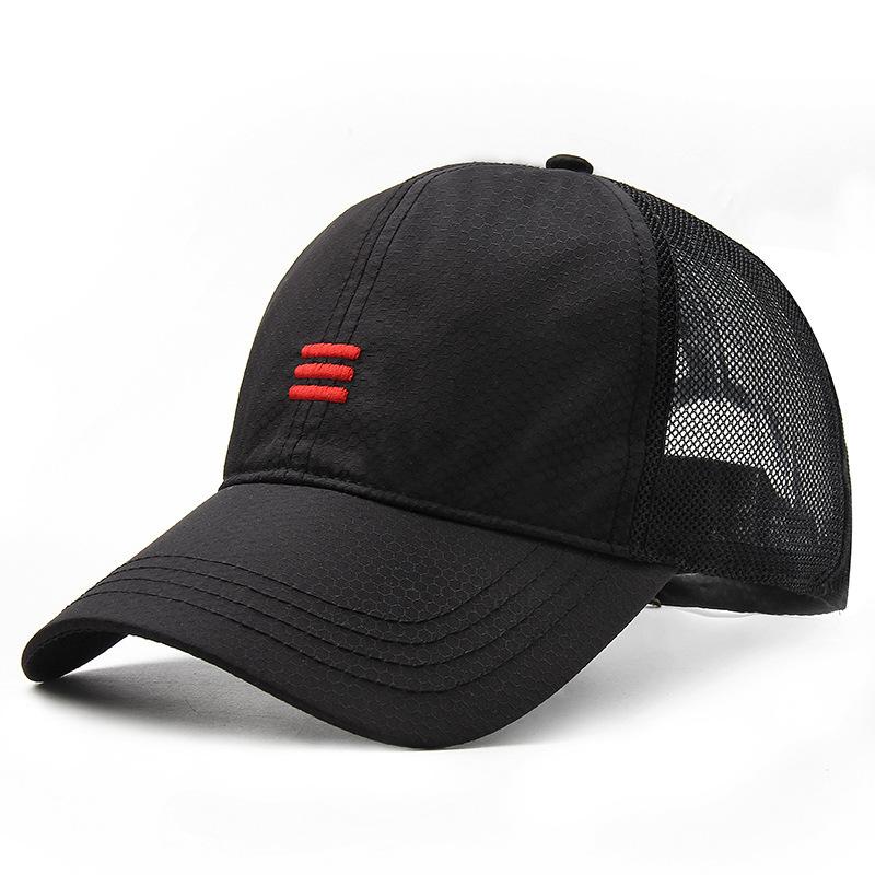 

Resistant Sun Breathable Quick Drying Baseball Hat Outdoors Casual Duckbill Cap чорний