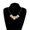 Unconventional Textured Alloy Pendant Necklace Unique Shape Everyday Wear Jewelry For Styles Enthusiasts