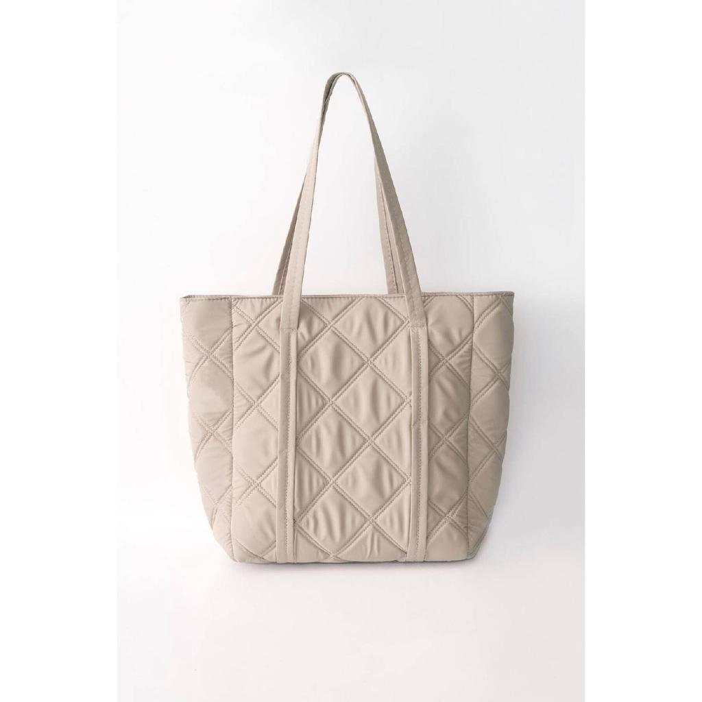 Gesteppte Schultertasche mit Riemen 1014-g5