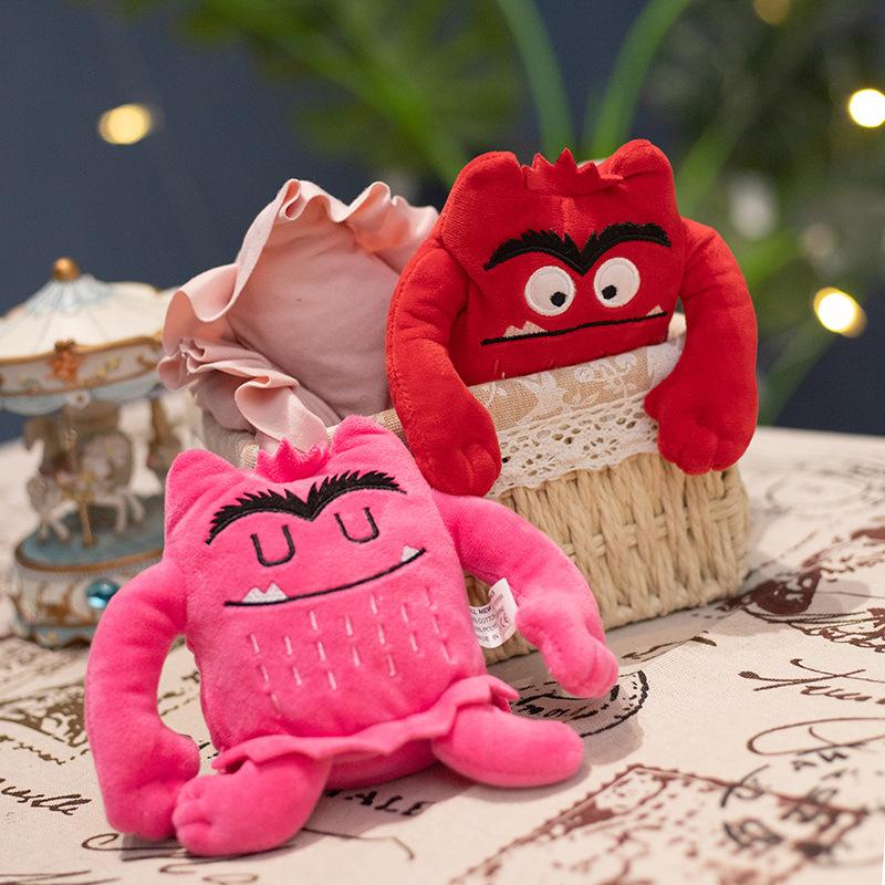 Emotional Little Monster Doll Plush Toy Flying Big Bat Comfort Rag Doll Funny Expression Soft Cuddly Stuffed Toy