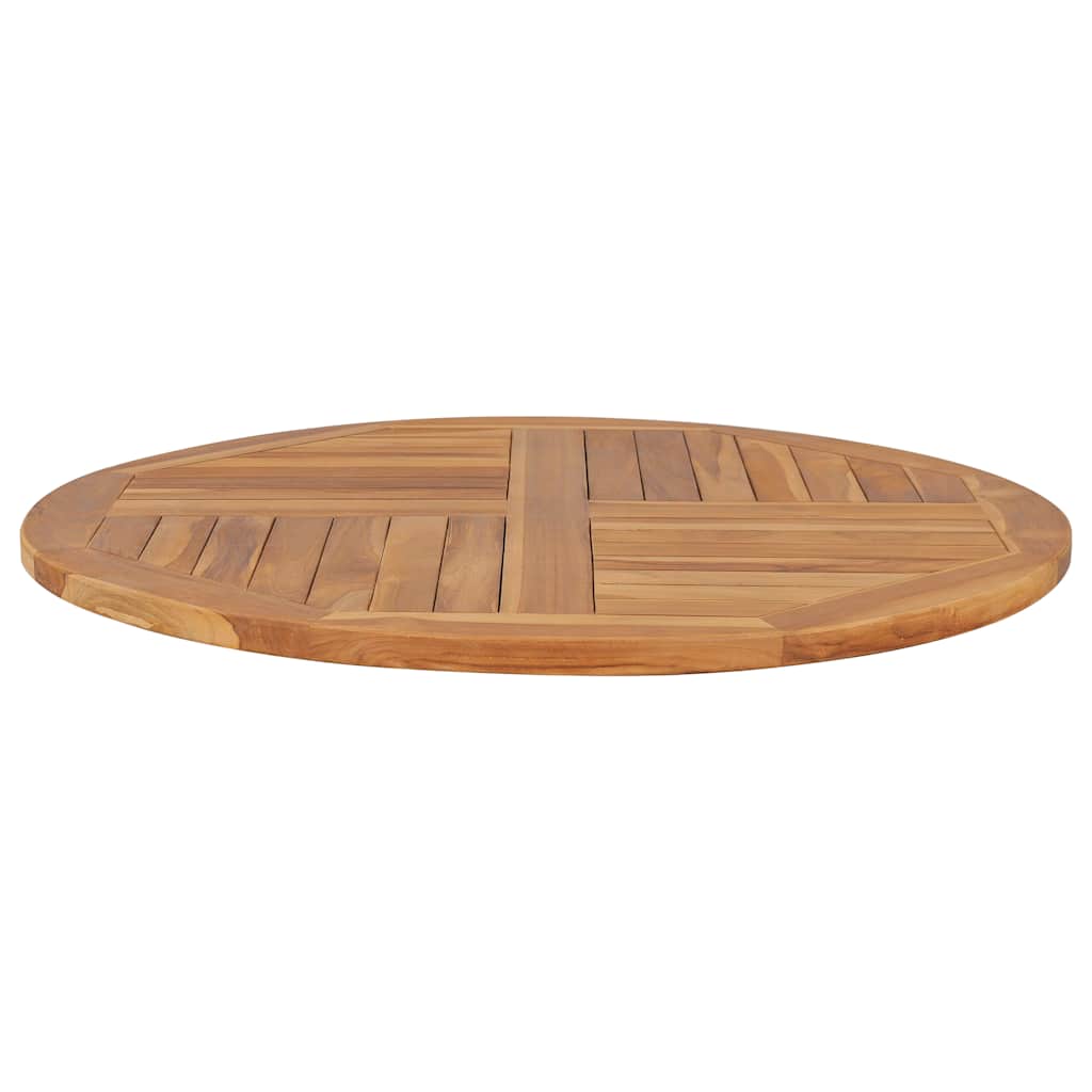 Massive Teakholz Tischplatte Rund 2,5 cm 90 cm