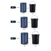 6L/8L/12L Household Large Capacity Rubbish Bin Auto Soft Close Stainless Steel Dustbin Minimalist Design Trash Bin