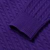 Polo Ralph Lauren Sweater FW25 Mini Cable Knit Cotton Polo Collar Button Placket Pullover Long Sleeve Knit Kids Sweater Purple CWPOSWEG6820574-500