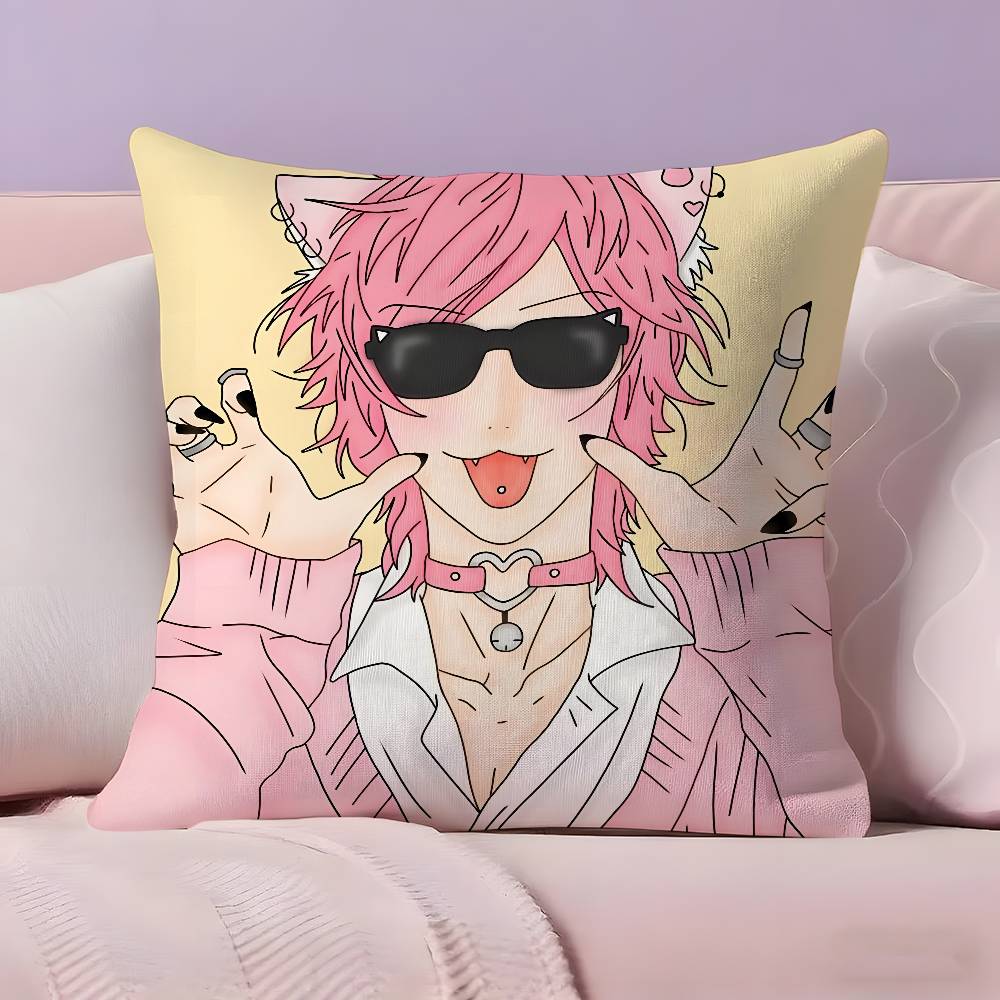 Anime y-Yarichin-Bitch Club Pillow Case Ultra Soft Skin Friendly Fabric Cloud Like Comfort & Concealed Zipper