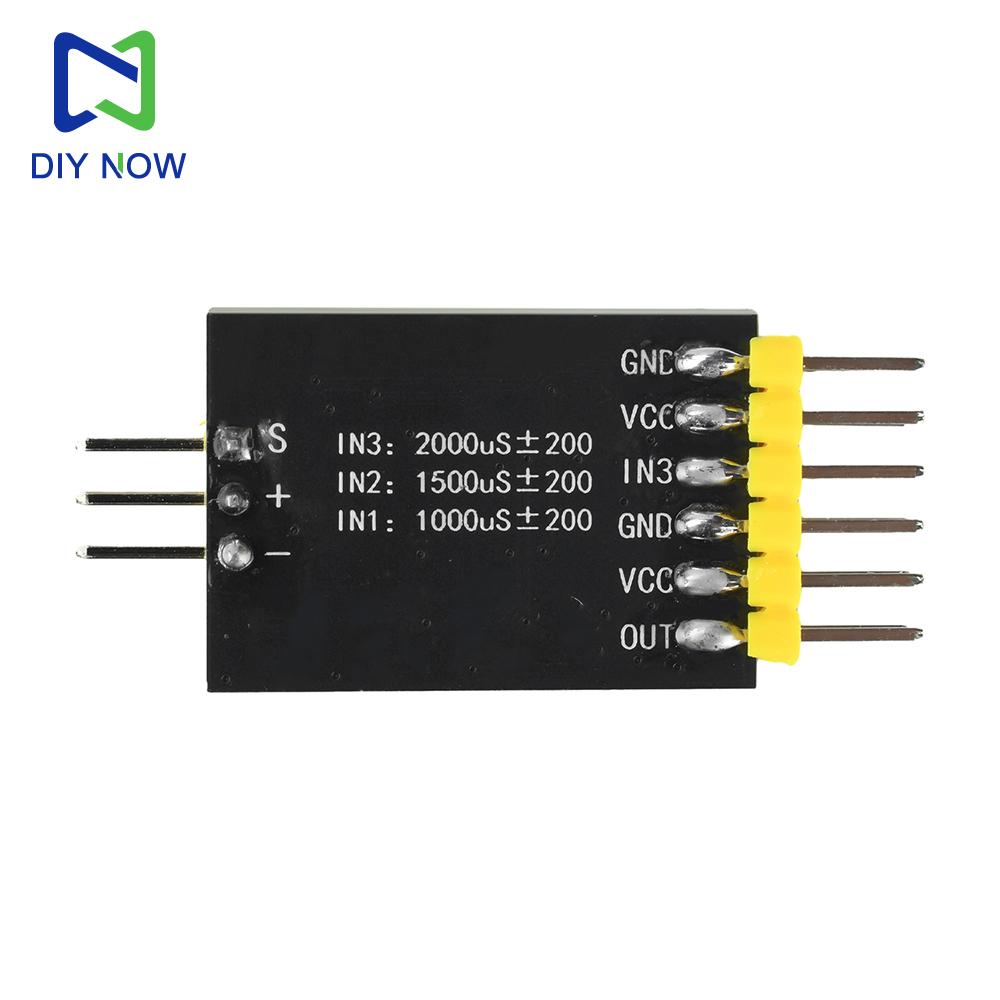DC 5-12V 3-Channel Video Switcher Module FPV 3-way Camera Switch  PWM Control Suitable for RC Aircraft and FPV Drones Monitoring