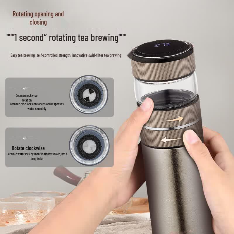BVGMAV Pure Titanium Tea Infuser Thermos 500ml