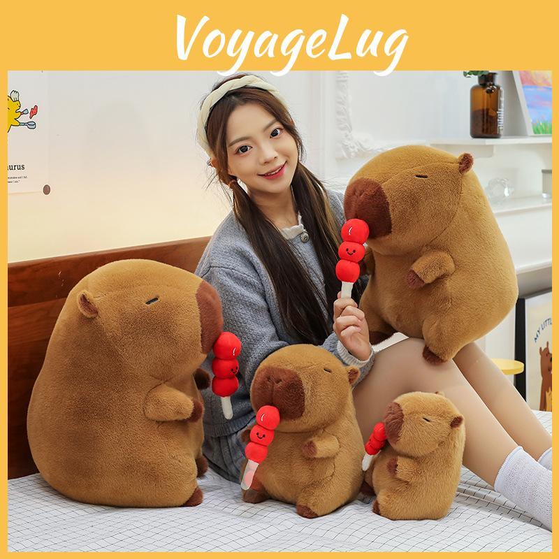 Capybara Plush Hawthorn Doll Sugar Cartoon Animal Decoration Gift Friend Pillow
