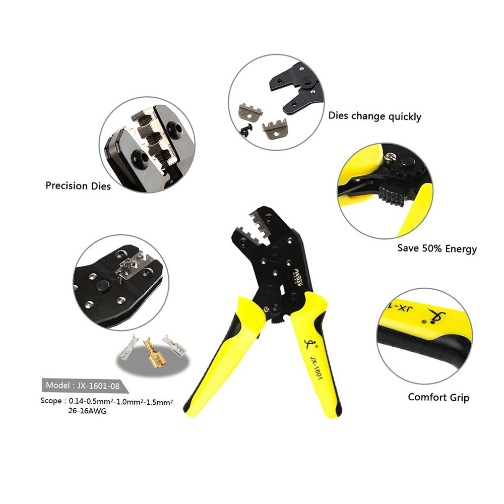 PARON Professional Wire Crimpers Engineering Ratchet Terminal Crimping Pliers JX 48B 3.96 To 6.3mm 26 16AWG Crimper