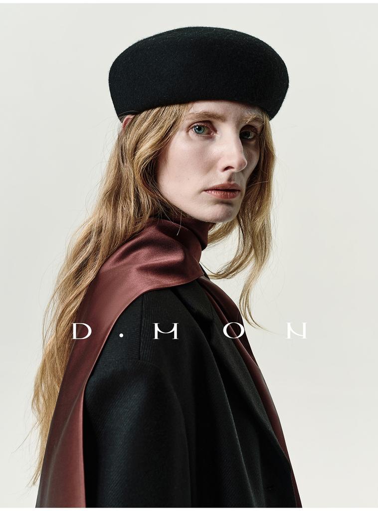 Autumn Winter 100% Wool Felt Blocked Beret Women Elegant Bread Pumpkin Berets Men Ladies Wedding Painter Pillbox Fascinator Hat