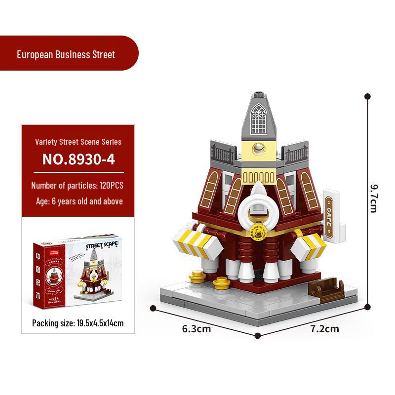 Compatible with LEGO: Street View City Architecture Dream Home Building Blocks - Children's Educational Toy