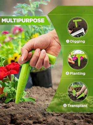 Hole Puncher Plastic Garden Plant Seed Seedlings Hole Seedlings Long Handle Hole Seedling Breeder Garden Tool