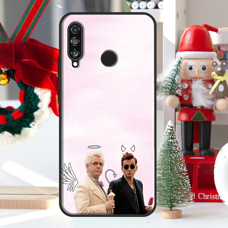 Good Omens For Huawei Nova 9 10 SE 11 Pro Y60 Y70 Y90 Y61 Y91 Y72 Y73 12i 11i 8i P20 P30 P40 Lite Case