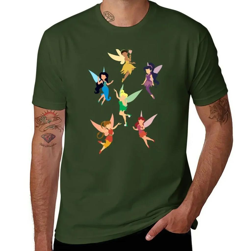 Fairies T-Shirt vintage quick drying t shirts men