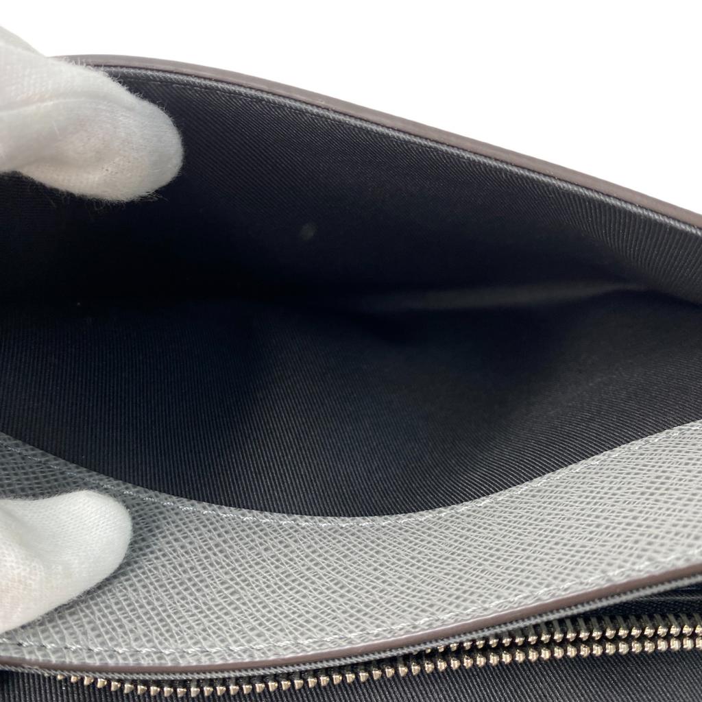 Used LOUIS VUITTONShoulder Bag Gray Leather Mens