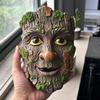 Buiten Boomgezichten Decoratie Tuinbeeld Speels Mannengezicht Boomsculptuur voor Boom Grappige Tuin Kunst Pot Decoratie