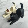 Cute Cat Resin Phone Holder – Lazy Bracket Desktop & Car Stand, Mini Portable Multi-Functional