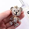 Couple Gifts DIY Trinkets Car Keychain Metal Rhinestone Keychain Tiger Key Chain Tiger Key Ring