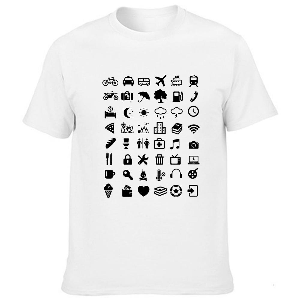 Fashion Men S Travel Icon Graphic Tees Men Short Sleeve Round Neck T Shirt Harajuku Streetwear