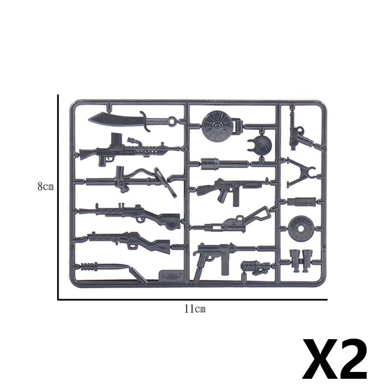 Military Waffen Pack Accessory Building Block Assassin Figure Waffen Accessories Dart Blade Sword Knife Soldier Guns Bricks Toys