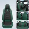 Fundas de Asiento Transpirables de 5 Plazas / Cubierta Completa de Cuero PU / Acolchado Estéreo Lateral para Mayor Comodidad / Protectores de Asiento para Todas las Estaciones / Cuidado del Interior
