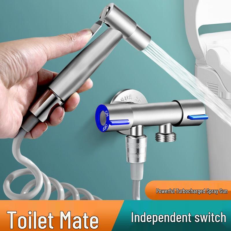 Duo Edelstahl-WC-Bidet-Sprühset