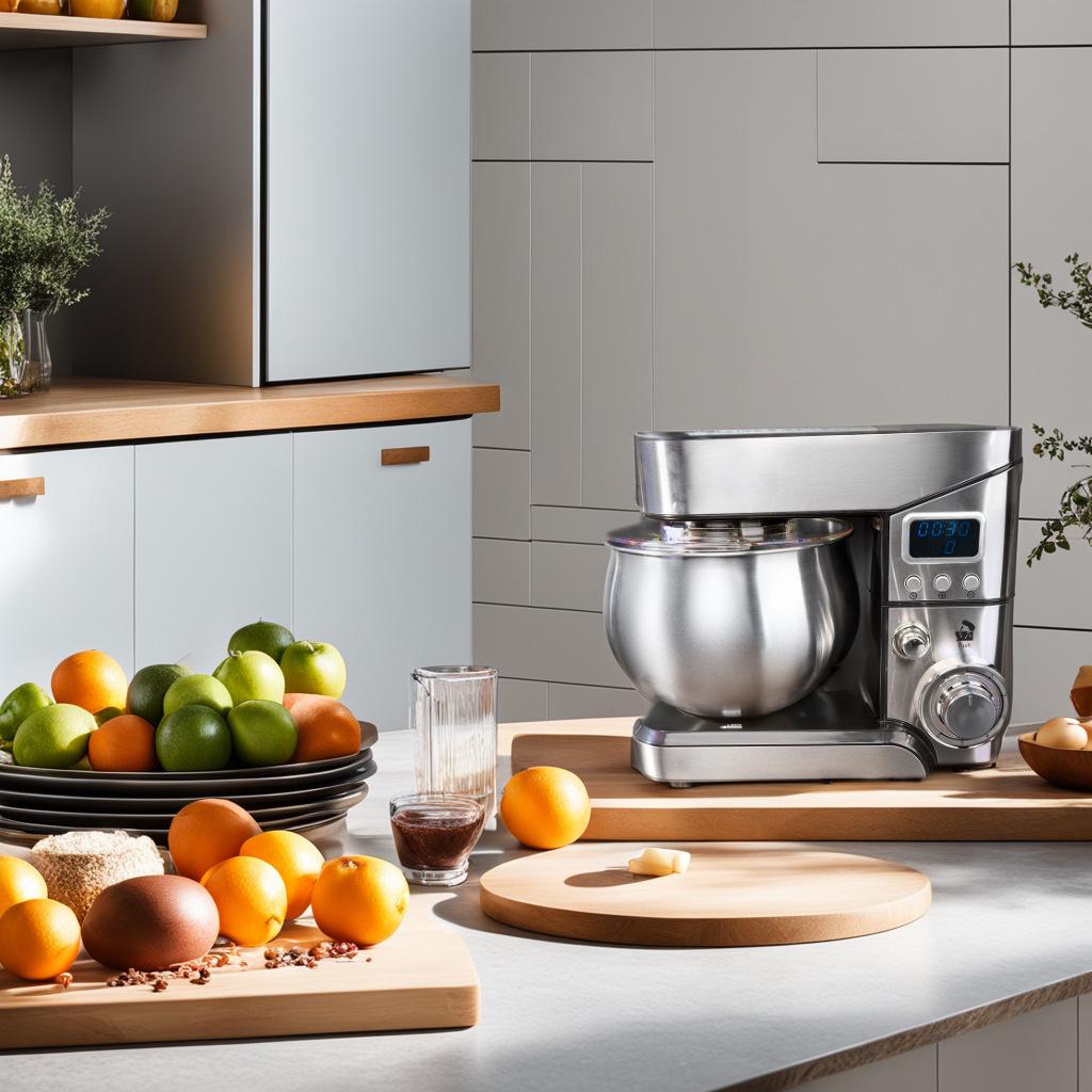 מיקסר עמידה רב-תכליתי 5 ליטר: מכונת מטבח מנירוסטה לבצק, ביצים וקמח