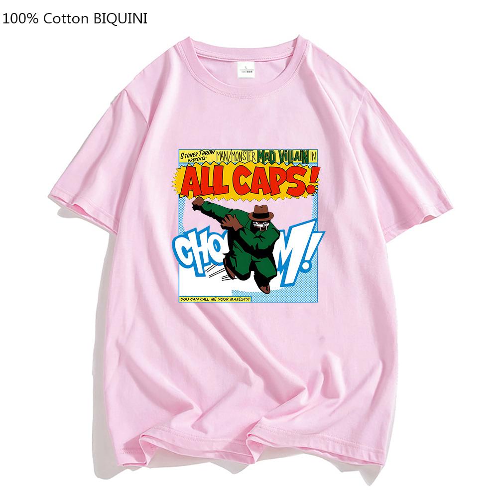 MF DOOM The Masked Man Oversized T-shirts MEN Music Aldult Tshirts 100% Cotton T Shirts Aesthetic Four Seasons Harajuku Casual