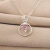 Morganite Gemstone 925 Sterling Silver Pretty Pendant 1.2" Handmade Jewelry For Women PP-68-14
