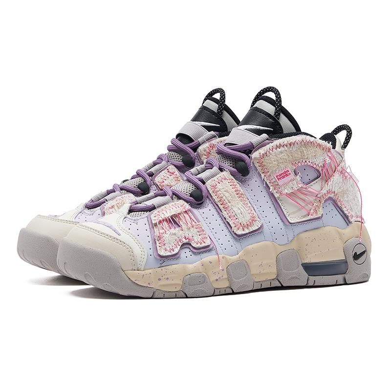 Nike Air More Uptempo Vintage Basketball Shoes Women's Mid top White/Purple/Pink FJ1387-001(TeamH-S-BOX)
